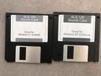 Twee diskettes met ALS 120 sound card drivers, Computers en Software, Geluidskaarten, Ophalen of Verzenden, Zo goed als nieuw