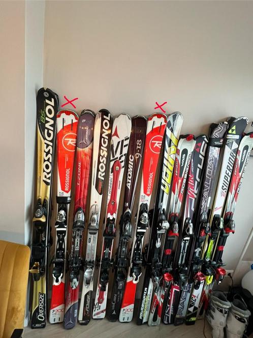 Partij ski’s te koop, topmerken Rossignol, Atomic, Völkl e.a, Sport en Fitness, Skiën en Langlaufen, Gebruikt, Ski's, Skiën, Salomon