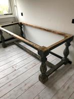 Klooster tafel onderstel izgst, Huis en Inrichting, Ophalen, Vijf personen of meer, Rechthoekig