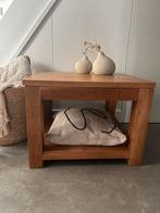 Leuk bezettafeltje teak, Huis en Inrichting, Tafels | Salontafels, Ophalen, Gebruikt, 50 tot 100 cm, Minder dan 50 cm