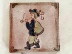 Majolica tegel, Antiek en Kunst, Antiek | Wandborden en Tegels, Ophalen of Verzenden