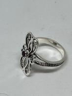 Zilveren ring met robijn maat 16, Sieraden, Tassen en Uiterlijk, Ringen, 20 of groter, Nieuw, 5646JA, Info@zilverenedelstenen.nl