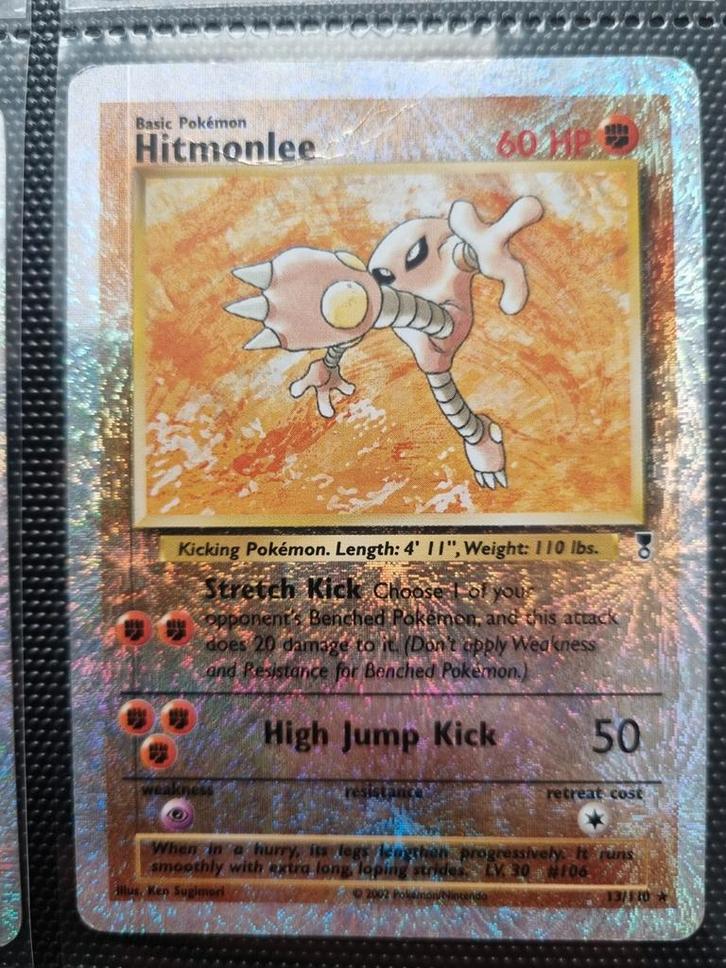 Hitmonlee 13/110 Legendary Collection, Hobby en Vrije tijd, Verzamelkaartspellen | Pokémon, Zo goed als nieuw, Losse kaart, Verzenden