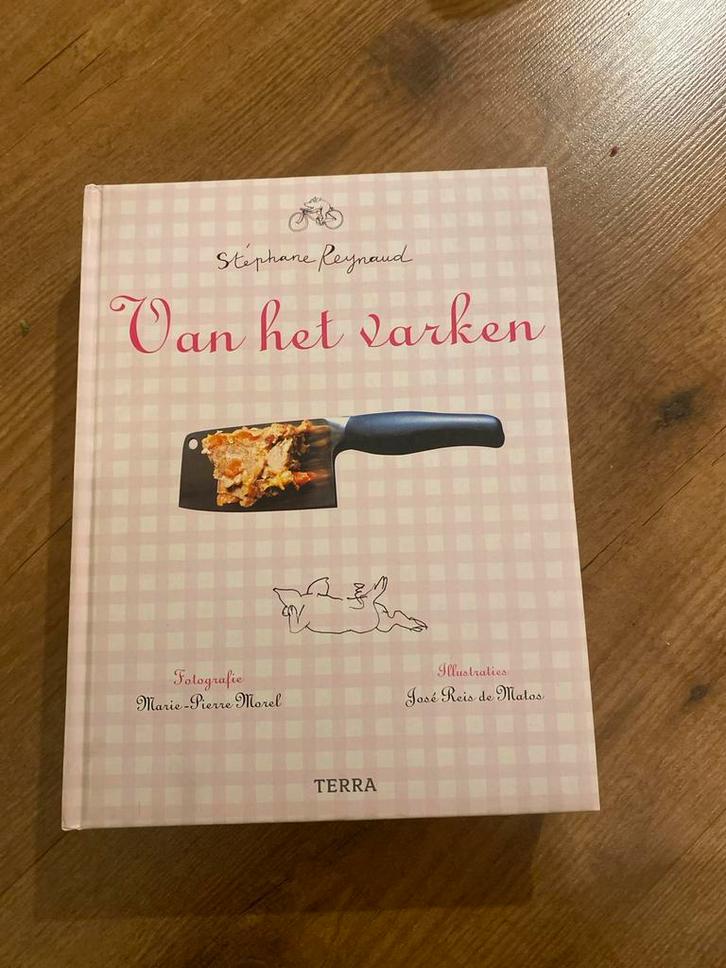 Van het Varken - Stéphane Reynaud Kookboek, Boeken, Kookboeken, Zo goed als nieuw, Hoofdgerechten, Europa, Ophalen of Verzenden