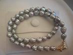 Natural gray freshwater baroque pearl necklace., Nieuw, Ophalen of Verzenden