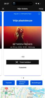1 ticket between friends in melkweg, Tickets en Kaartjes, Concerten | Pop, Eén persoon
