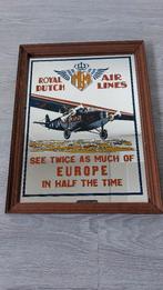 KLM spiegel, Royal Dutch Airlines met Fokker F.VIII., Ophalen of Verzenden, Gebruikt, Overige typen