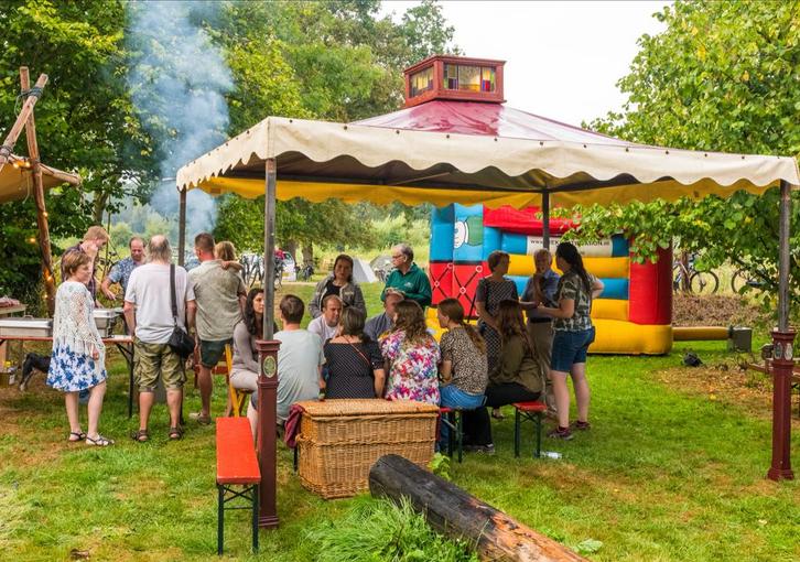 Unieke Tenten met Glas in Lood, Tuin en Terras, Partytenten, Gebruikt, Paviljoen, 2 meter of meer, Minder dan 5 meter, Minder dan 4 meter