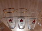 Heineken Bierglazen - Set van 3 +1, Glas of Glazen, Gebruikt, Ophalen of Verzenden, Glas