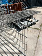 Gegalvaniseerd Dubbelstaafmat Heras hekwerk ca42 meter 1m H., Ophalen, Gebruikt, IJzer, Dubbelstaafmat hekwerk