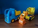 Duplo lego Graafmachine Dumptruck, Kinderen en Baby's, Speelgoed | Duplo en Lego, Ophalen of Verzenden, Zo goed als nieuw, Duplo