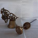Antieke trekbel, trek bel , deurbel gemerkt: P + E, Antiek en Kunst, Antiek | Koper en Brons, Ophalen, Brons
