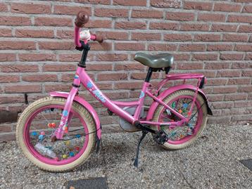Mooie roze Popal fiets, 16 inch