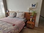 Houten bedframe, Huis en Inrichting, Ophalen, Bruin, 210 cm, Tweepersoons