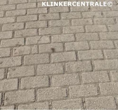 ROOIKORTING 1.600m2 heidegrijs betonklinkers straatstenen bk, Tuin en Terras, Tegels en Klinkers, Gebruikt, Klinkers, Beton, 10 m² of meer