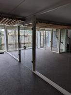 glazenwand + glazendeuren, Doe-het-zelf en Verbouw, Ophalen, Gebruikt, Binnendeur, Glas