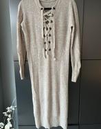 YAYA BEIGE FIJN GEBREIDE WOLLEN LANGE TRUIJURK MIDIJURK S, Kleding | Dames, Jurken, Beige, Ophalen of Verzenden, Zo goed als nieuw