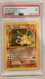 PSA 7 German 1st Edition Glurak Charizard Holo Base Set 1999, Hobby en Vrije tijd, Verzamelkaartspellen | Pokémon, Verzenden, Zo goed als nieuw