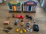 playmobil 4398 – western sheriff en bank meeneemset, Ophalen, Gebruikt, Complete set