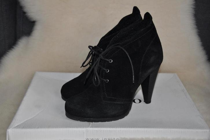 enkellaarsjes 36, leren schoenen 36, schoenen 36, Kleding | Dames, Schoenen, Zo goed als nieuw, Lage of Enkellaarzen, Zwart, Ophalen of Verzenden