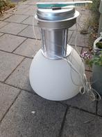 Industriële lamp in hoogte verstelbaar 2 stuks, Huis en Inrichting, Lampen | Hanglampen, Ophalen, Zo goed als nieuw, Glas, Minder dan 50 cm