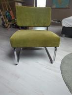 Groene vintage stoel, Huis en Inrichting, Fauteuils, Gebruikt, Minder dan 75 cm, Vintage, Ophalen of Verzenden