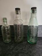 3 Vintage flessen, Antiek en Kunst, Antiek | Glas en Kristal, Ophalen of Verzenden