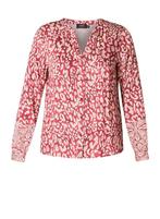8029 Yesta blouse VITTORIA - maat 3 (52), Kleding | Dames, Grote Maten, Verzenden, Blouse of Tuniek, Rood, Nieuw