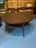 Ronde houten salontafel, Ophalen, Gebruikt, Rond, 50 tot 100 cm