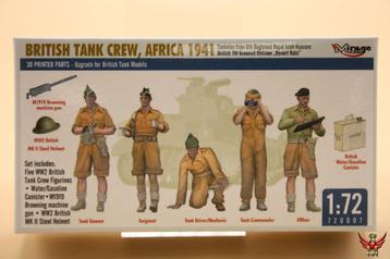 Mirage Hobby 1/72 British Tank Crew Africa 1941 beschikbaar voor biedingen