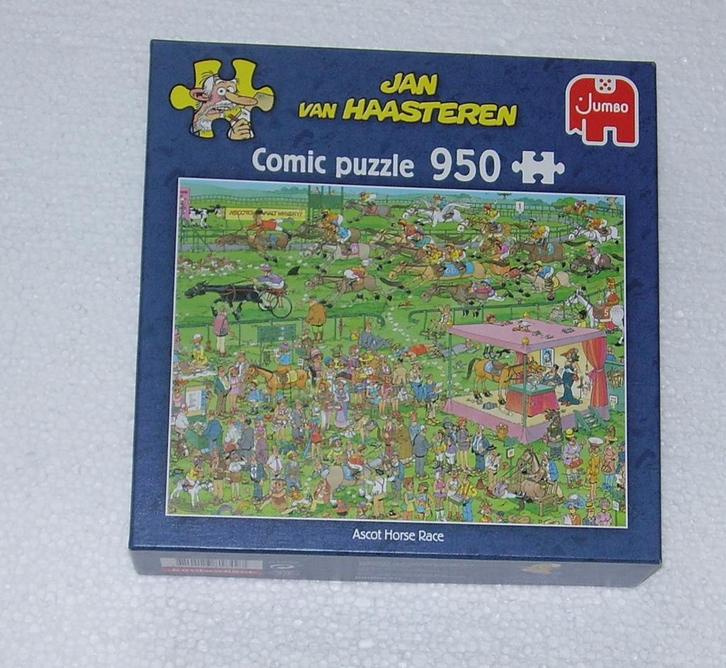 Jan van Haasteren - Ascot Paardenrace - (950 stuks), Hobby en Vrije tijd, Denksport en Puzzels, Zo goed als nieuw, Legpuzzel, 500 t/m 1500 stukjes