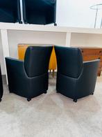 Leolux Quantissimo eetkamerstoelen op wielen set van 7, Huis en Inrichting, Stoelen, Ophalen, A, A, A