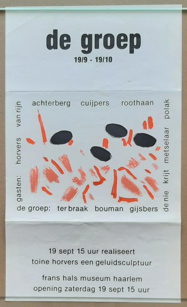 De Groep – 1987 – Haarlem, Verzamelen, Posters, Zo goed als nieuw, Ophalen of Verzenden
