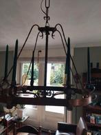 Handgemaakte geslagen massief zwaar roodkoperen hanglamp, Huis en Inrichting, Ophalen, Gebruikt, Hout, Minder dan 100 cm