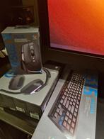 Gloednieuw Logitech headset, muis en toetsenbord, Computers en Software, Toetsenborden, Logitech, Multimediatoetsen, Ophalen of Verzenden