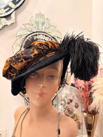 Antieke theater beret struisvogel veren Pieten hoofdtooi, Ophalen of Verzenden, Dames