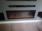 Inbouw Sfeerhaard met Verwarming - 126x44cm, Huis en Inrichting, Haarden, Ophalen, Zo goed als nieuw, Inbouwhaard, Elektrische haard