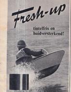 Retro reclame 1966 Valdelis Fresh-Up aftershave speedboot, Verzamelen, Ophalen of Verzenden