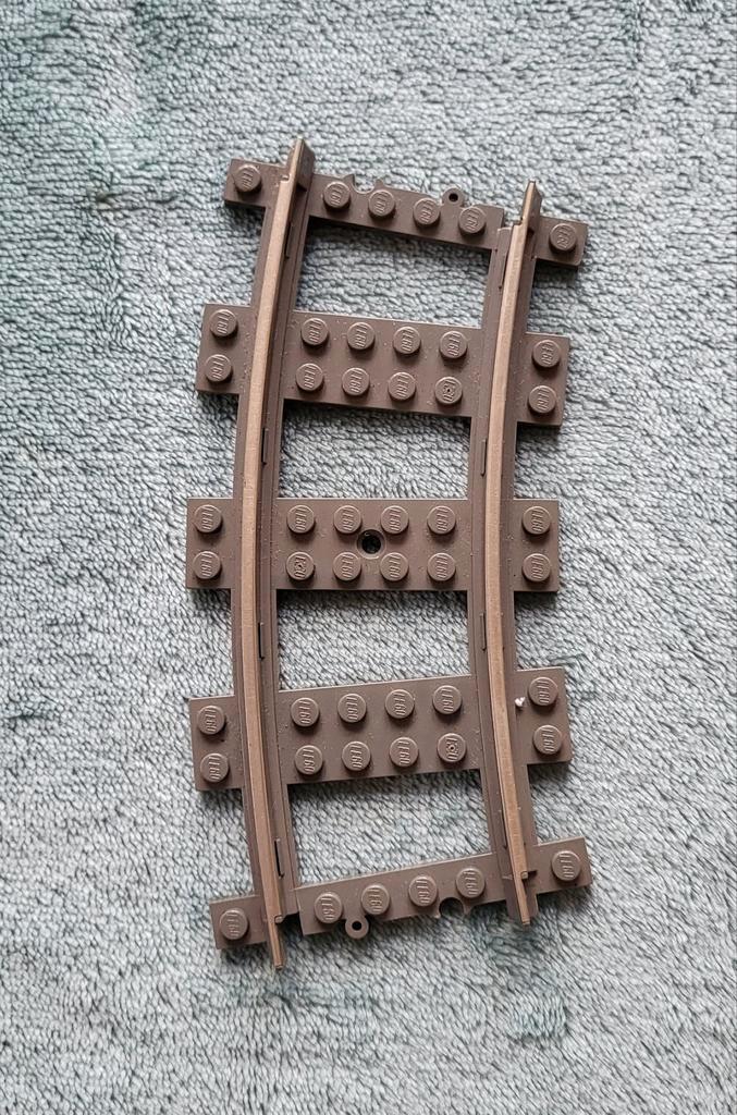 Lego trein 9 Volt ijzeren rails bocht / bochten baan., Kinderen en Baby's, Speelgoed | Duplo en Lego, Gebruikt, Lego, Losse stenen