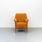 2x Leolux Mayuro Goud/Oker Suède - Bijpassende Pootjes, Huis en Inrichting, Fauteuils, Niet ingevuld, Hout, Niet ingevuld, 75 tot 100 cm