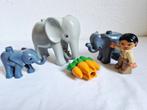 Duplo dierentuin safari dieren olifant, Kinderen en Baby's, Speelgoed | Duplo en Lego, Ophalen of Verzenden, Zo goed als nieuw