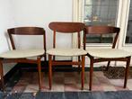 Deense design stoelen set, Ophalen, Gebruikt, Hout, Drie