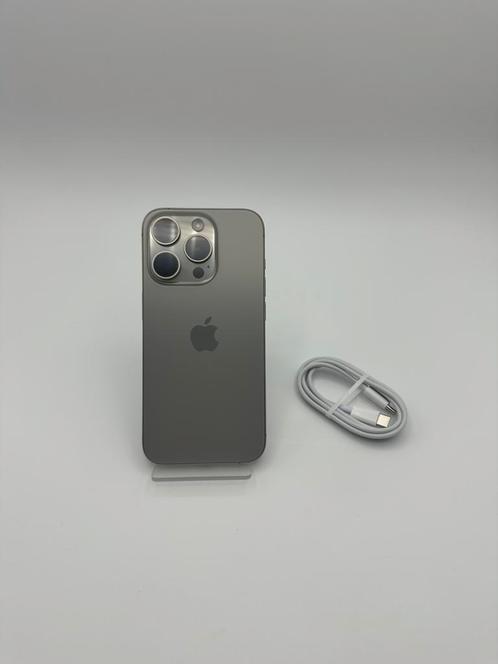 Iphone 15 Pro 128 GB (Natural Titanium) / Inruil mogelijk!, Telecommunicatie, Mobiele telefoons | Apple iPhone, Zo goed als nieuw