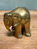 Vintage messing olifantje 1970, Ophalen of Verzenden, Zo goed als nieuw, Dier