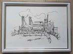 Oranje-Nassau mijn ll mooie ingelijste Pentekening 22x33 cm, Ophalen of Verzenden