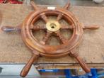 Stuurwiel hout 6 spaaks 60cm as 25mm