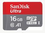 SanDisk 16GB Ultra microSDXC UHS-I Memory Card met Adapter, Computers en Software, Geheugenkaartlezers, Nieuw, San disk, Ophalen of Verzenden