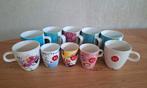 10 Douwe Egberts koppen mokken groot en klein, Ophalen of Verzenden, Gebruikt, Overige stijlen, Kop(pen) en/of Schotel(s)
