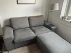 HOEZEN VOOR IKEA Kivik 2-zits en hocker - borred grijs groen, 150 tot 200 cm, Rechte bank, Stof, Ophalen of Verzenden