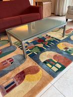 Stijlvolle salontafel met glazen blad, Ophalen, Klassiek, modern, 100 tot 150 cm, 50 tot 100 cm